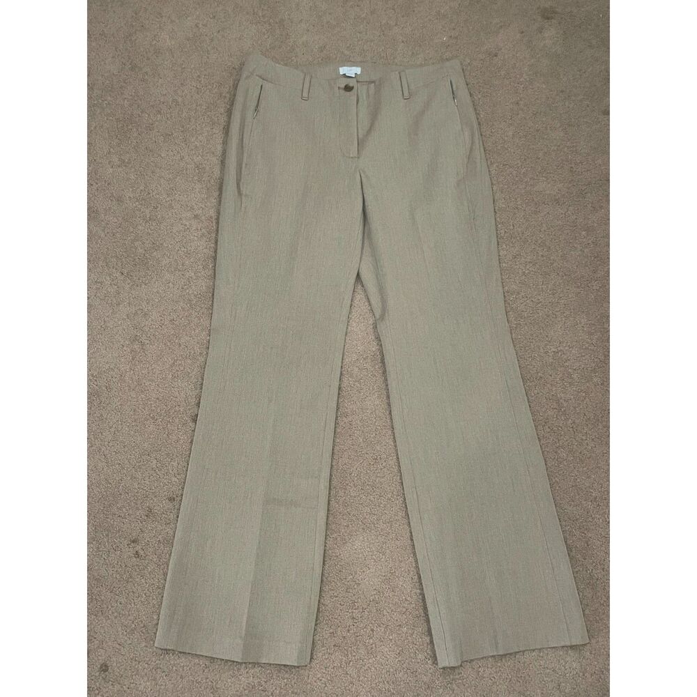 J.Jill Pants Size Size 10 Khaki Color Side‎ Zipper Pockets Work Pants